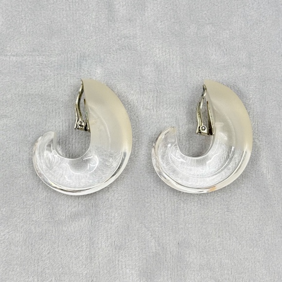 Patricia Von Musulin sterling silver lucite earrings - GM301 - Picture 3 of 7